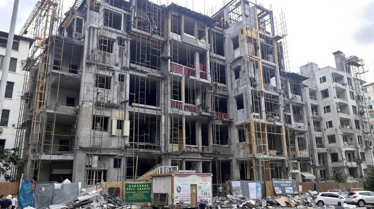 某地楼盘烂尾业主集体维权，开发商负责人失联